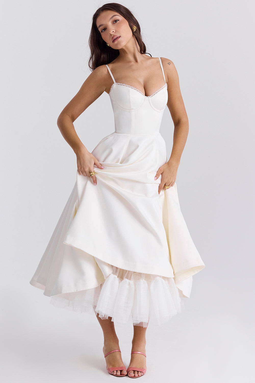Daisy Tulle Midi Dress