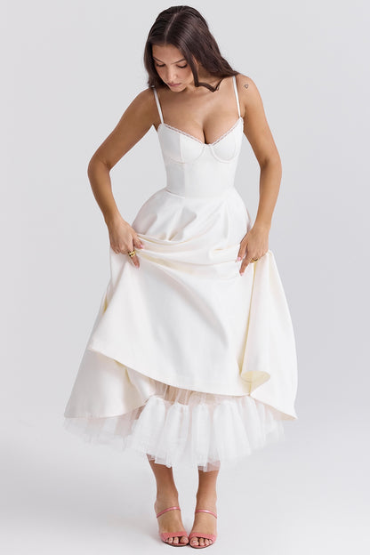 Daisy Tulle Midi Dress
