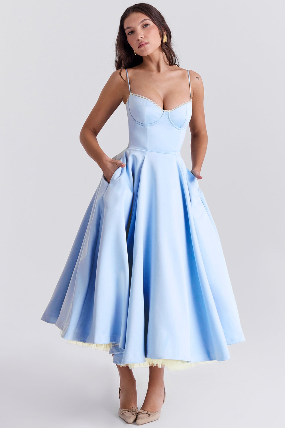 Daisy Tulle Midi Dress