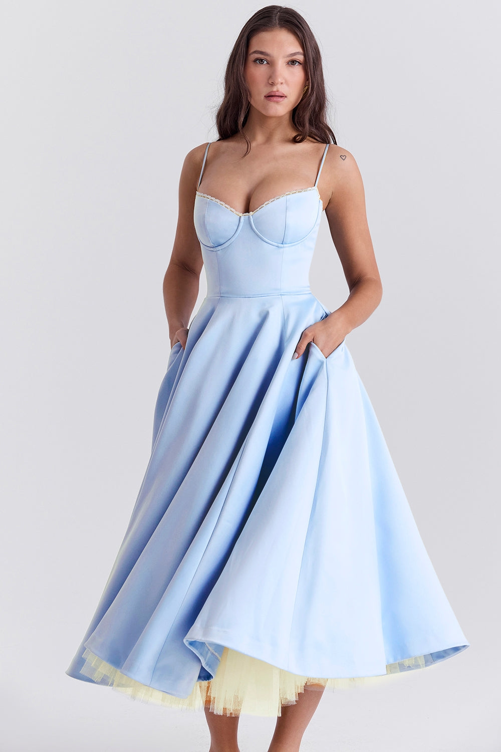 Daisy Tulle Midi Dress