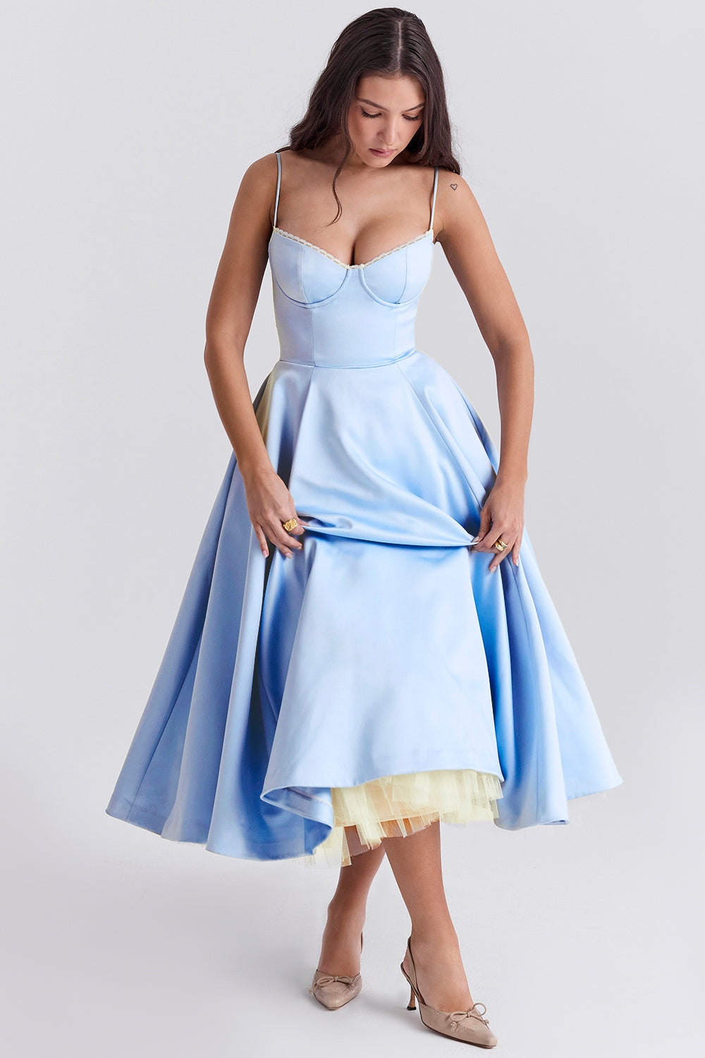 Daisy Tulle Midi Dress