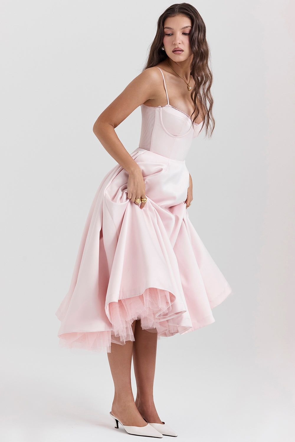 Daisy Tulle Midi Dress