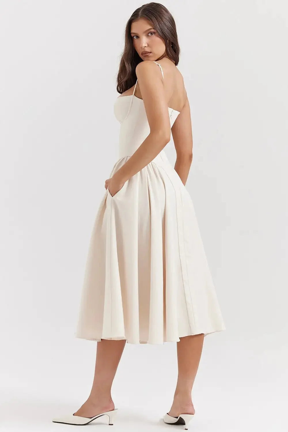 Celine Corset Midi Dress