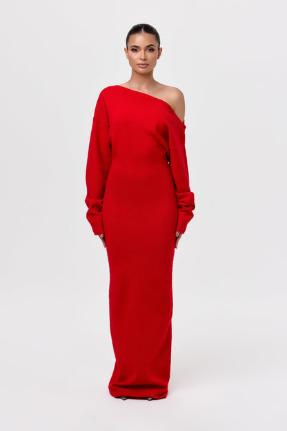Off Shoulder Sweater Dress