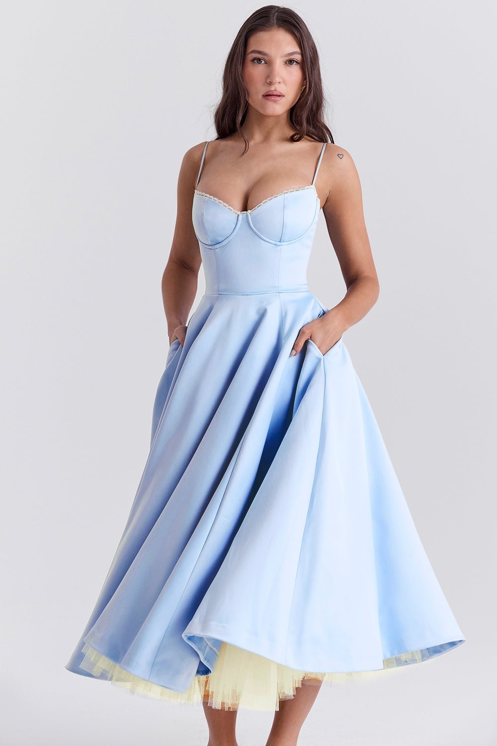 Cindy Tulle Midi Dress