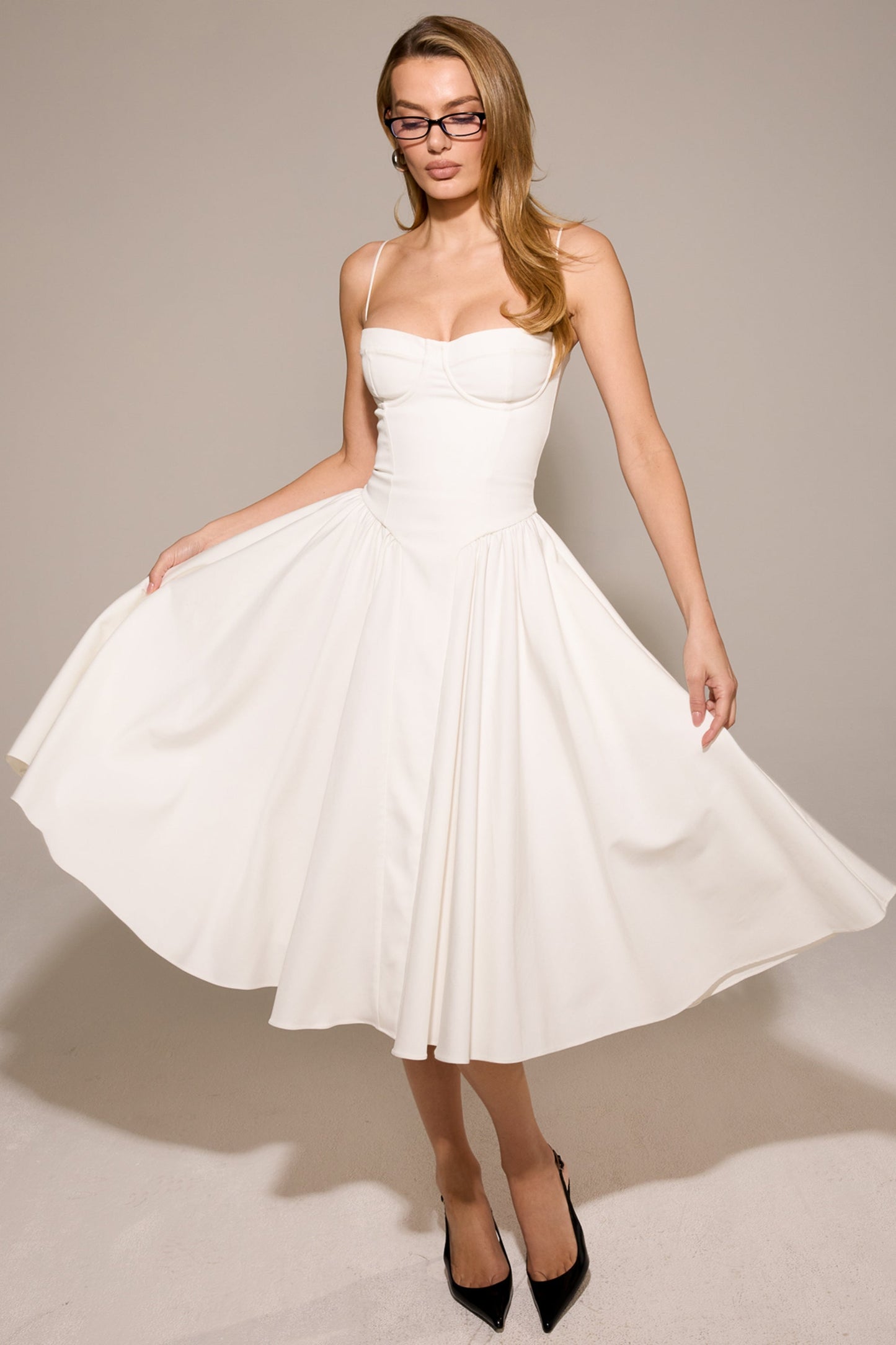 Celine Corset Midi Dress