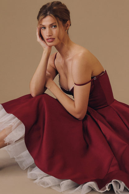 Cindy Tulle Midi Dress