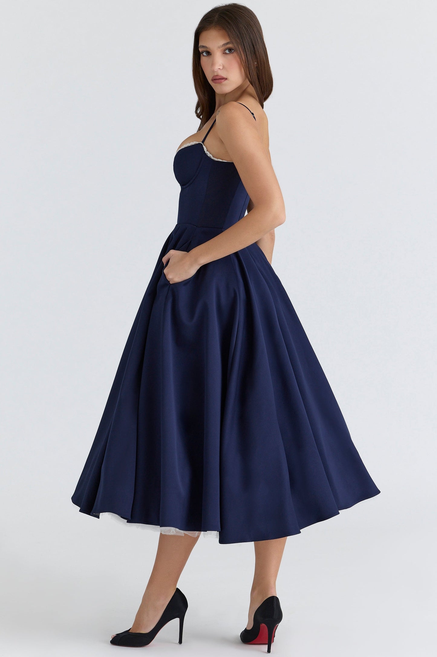 Cindy Tulle Midi Dress