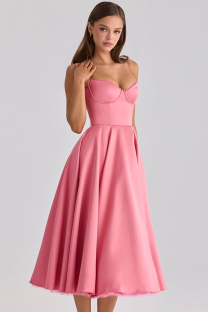 Cindy Tulle Midi Dress