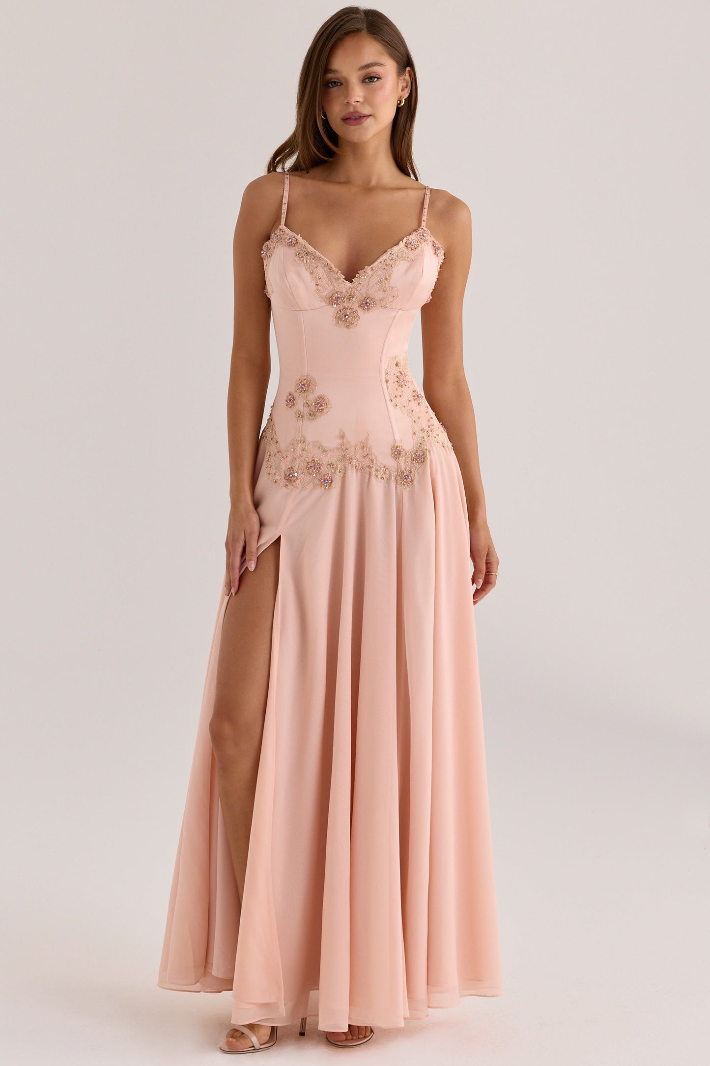 Larissa Hand Beaded Maxi Dress
